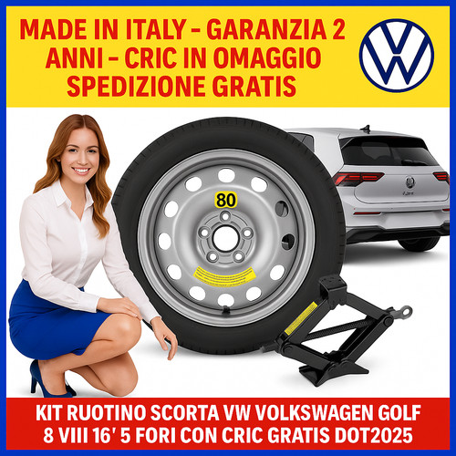 Golf viii ruotino - vw,